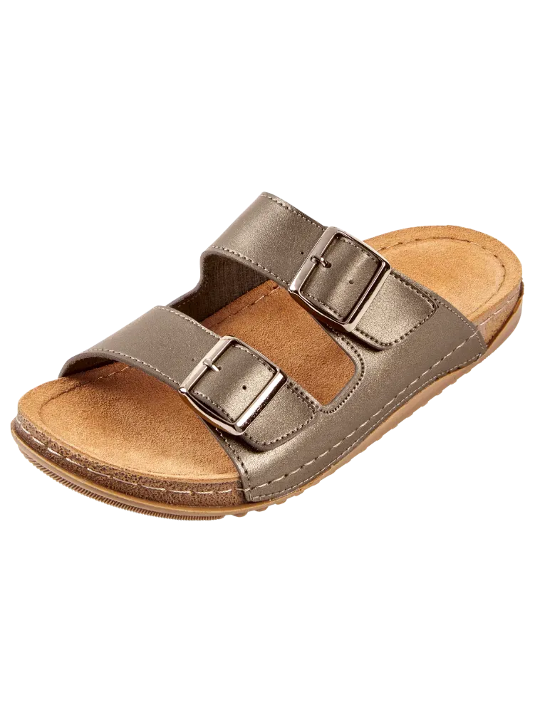Women's Classic Leather Strap Sandals With Arch Support