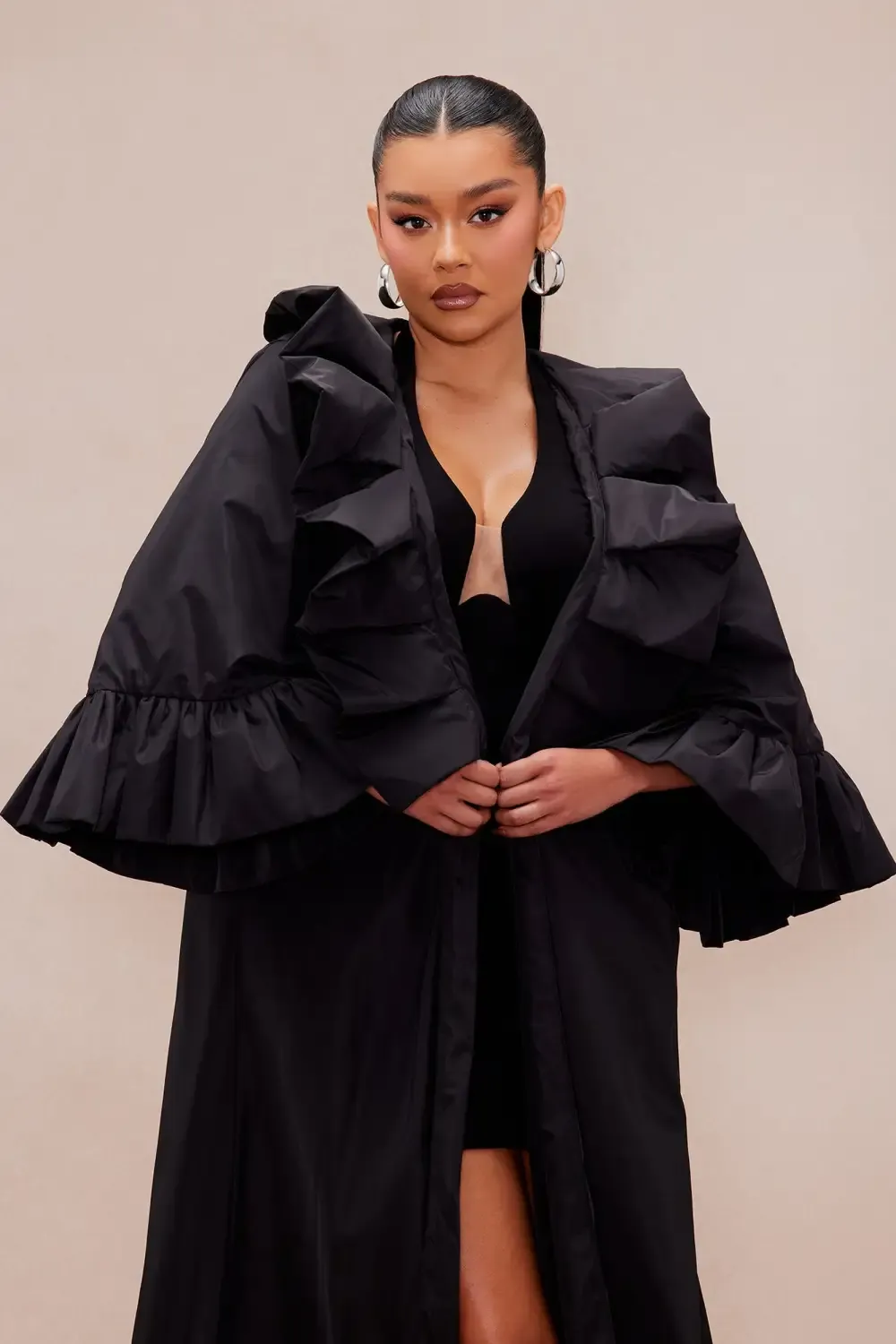 Ramona Taffeta Jacket - Black