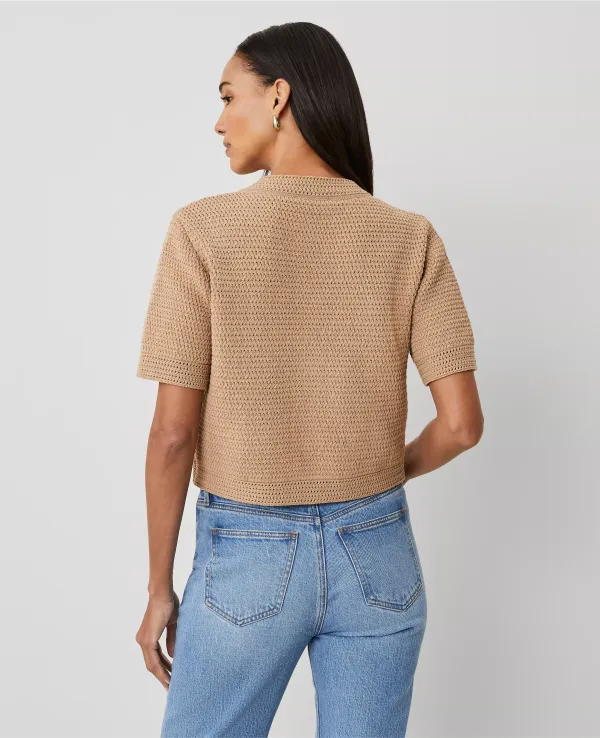 Textured Sweater Jacket