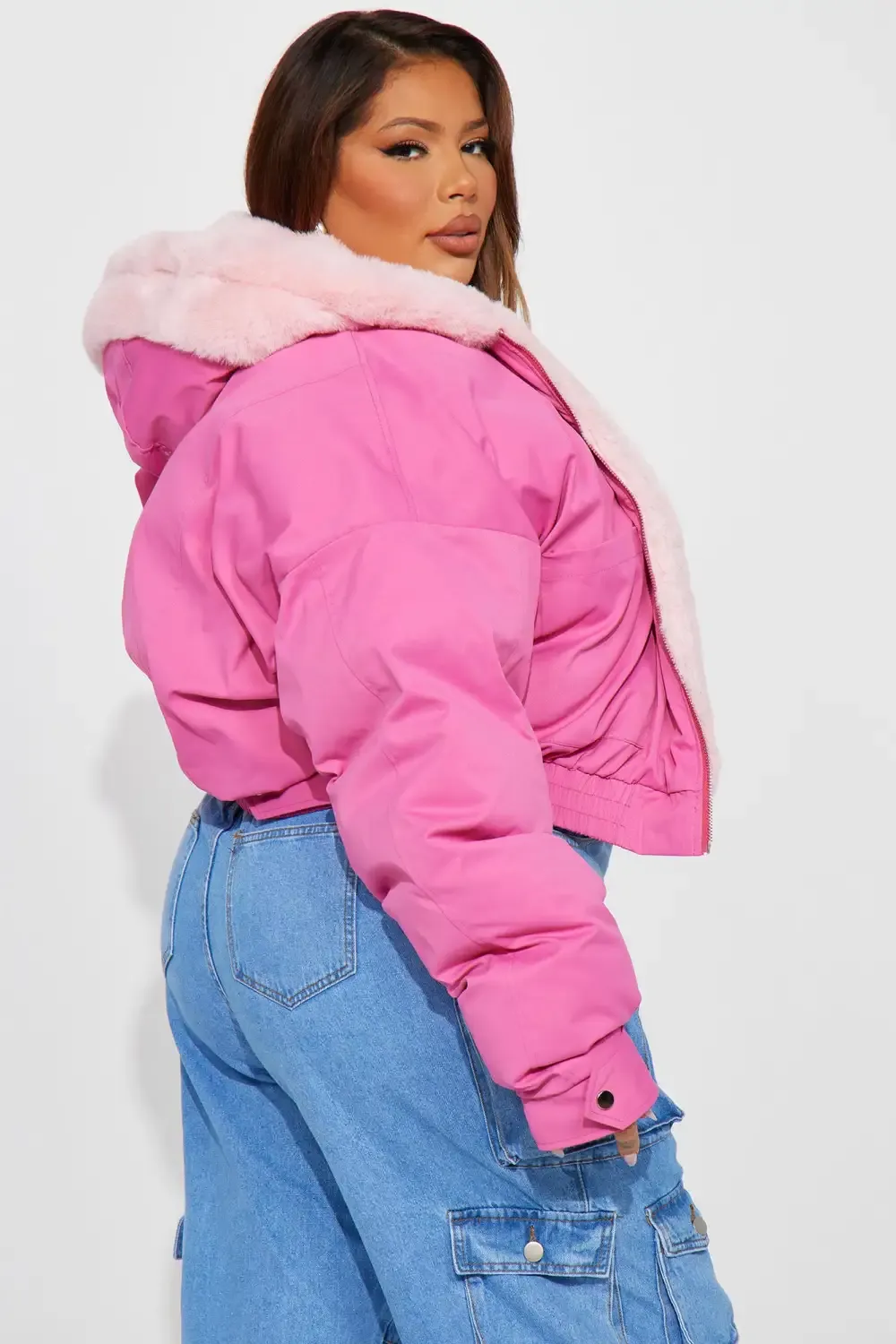 Don't Keep Your Cool Puffer Jacket - Pink