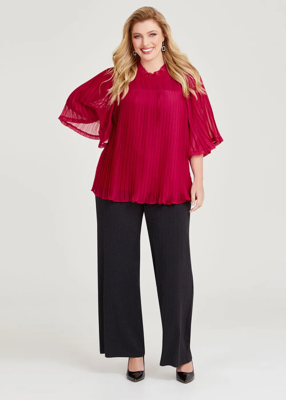 Arryn Lurex Wide Leg Pant