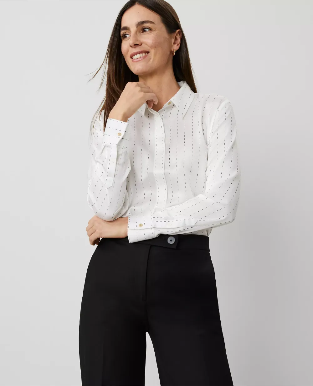 Dotted Slim Fit Shirt