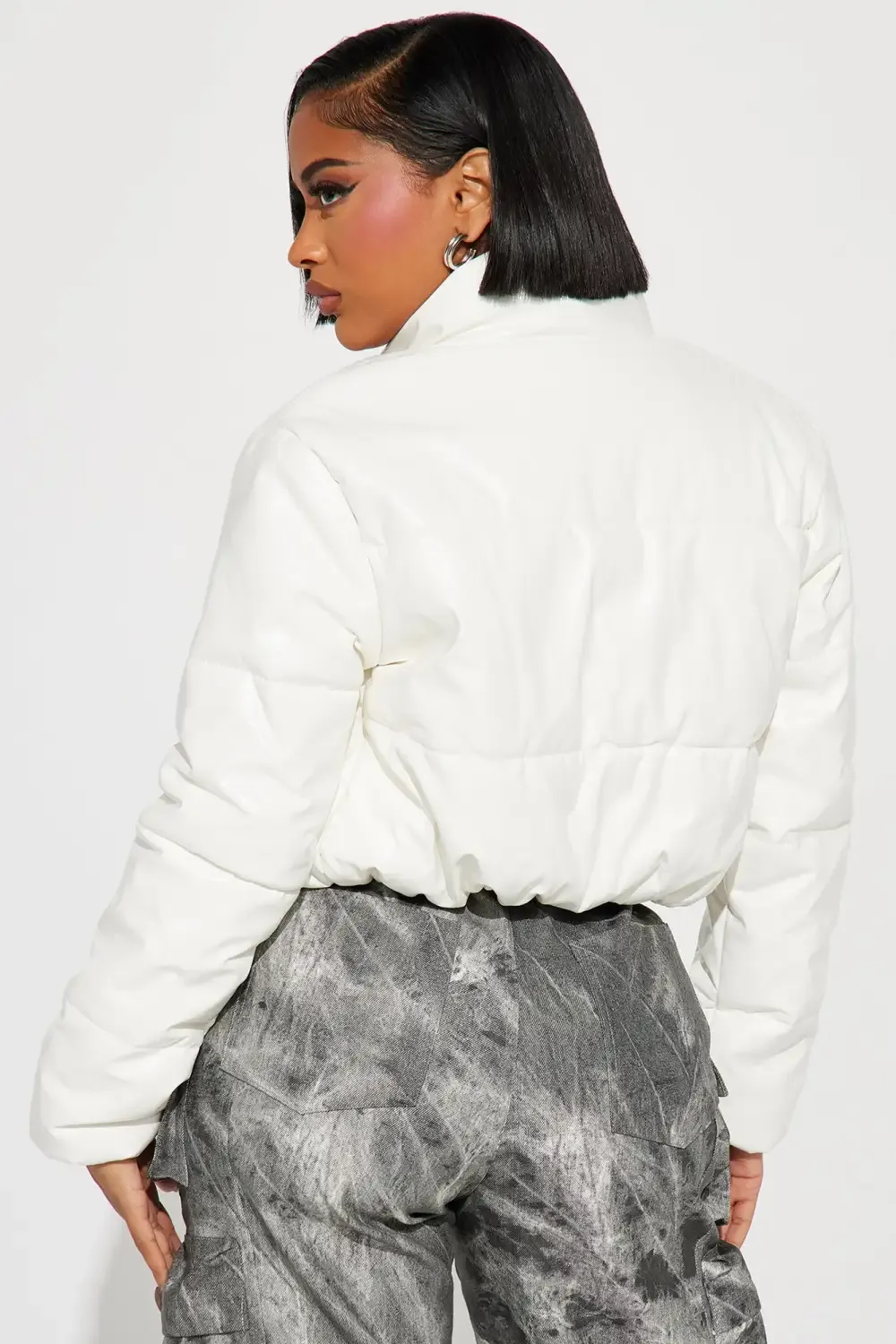Shining Bright Puffer Jacket - Ivory