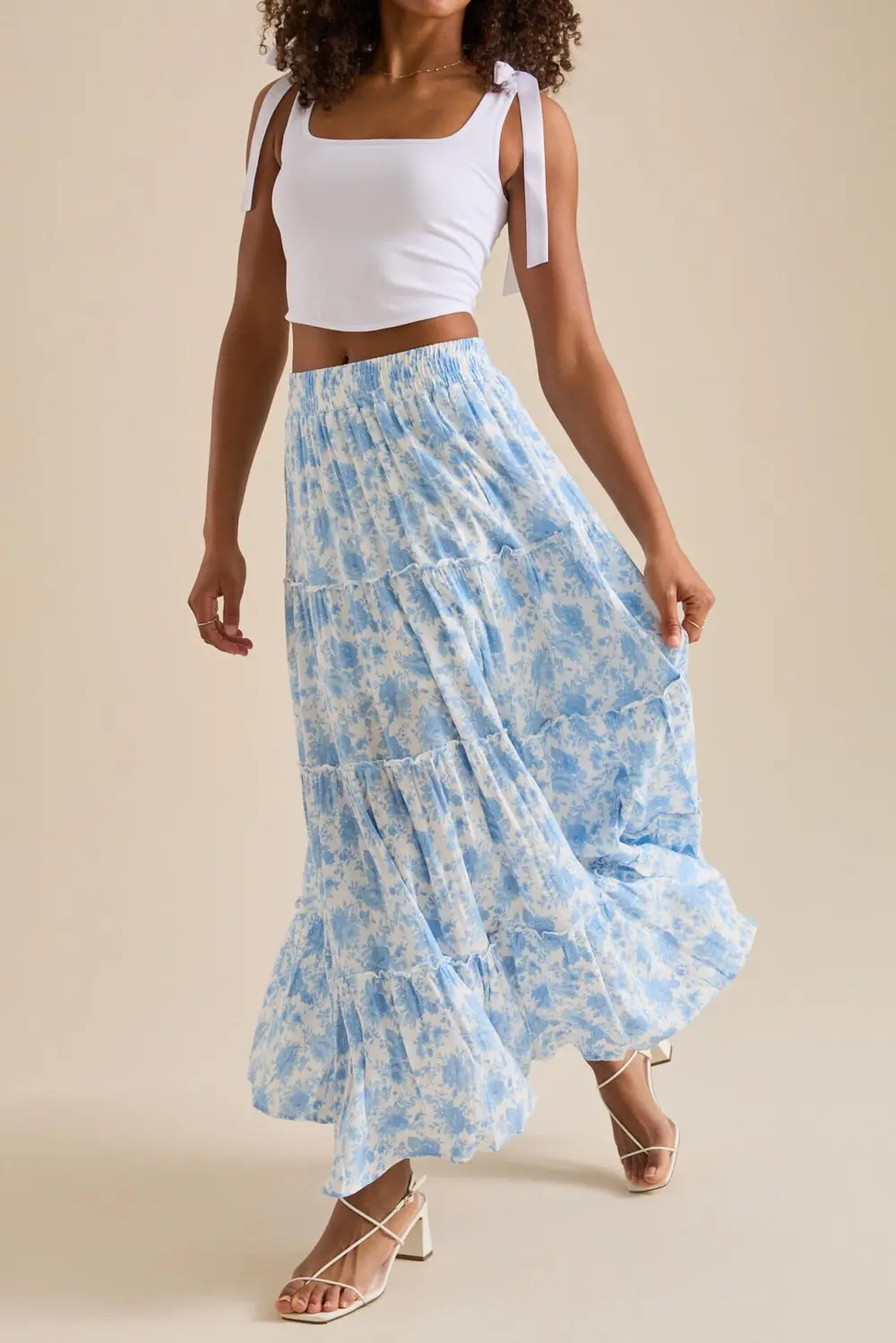 Tie Shoulder Tank Top