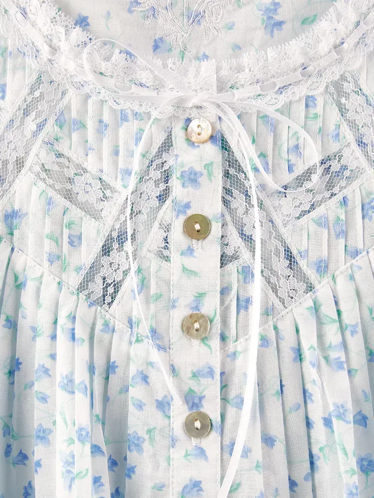 Eileen West Moonlight Sonata Short Cotton Lawn Nightgown