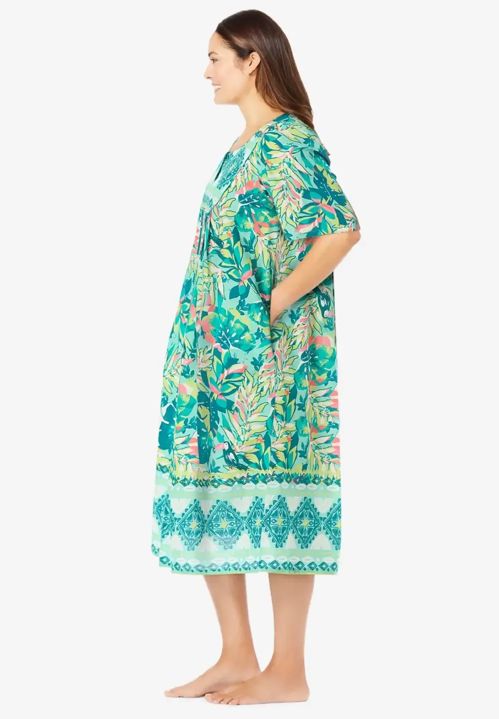 Mixed Print Short Lounger