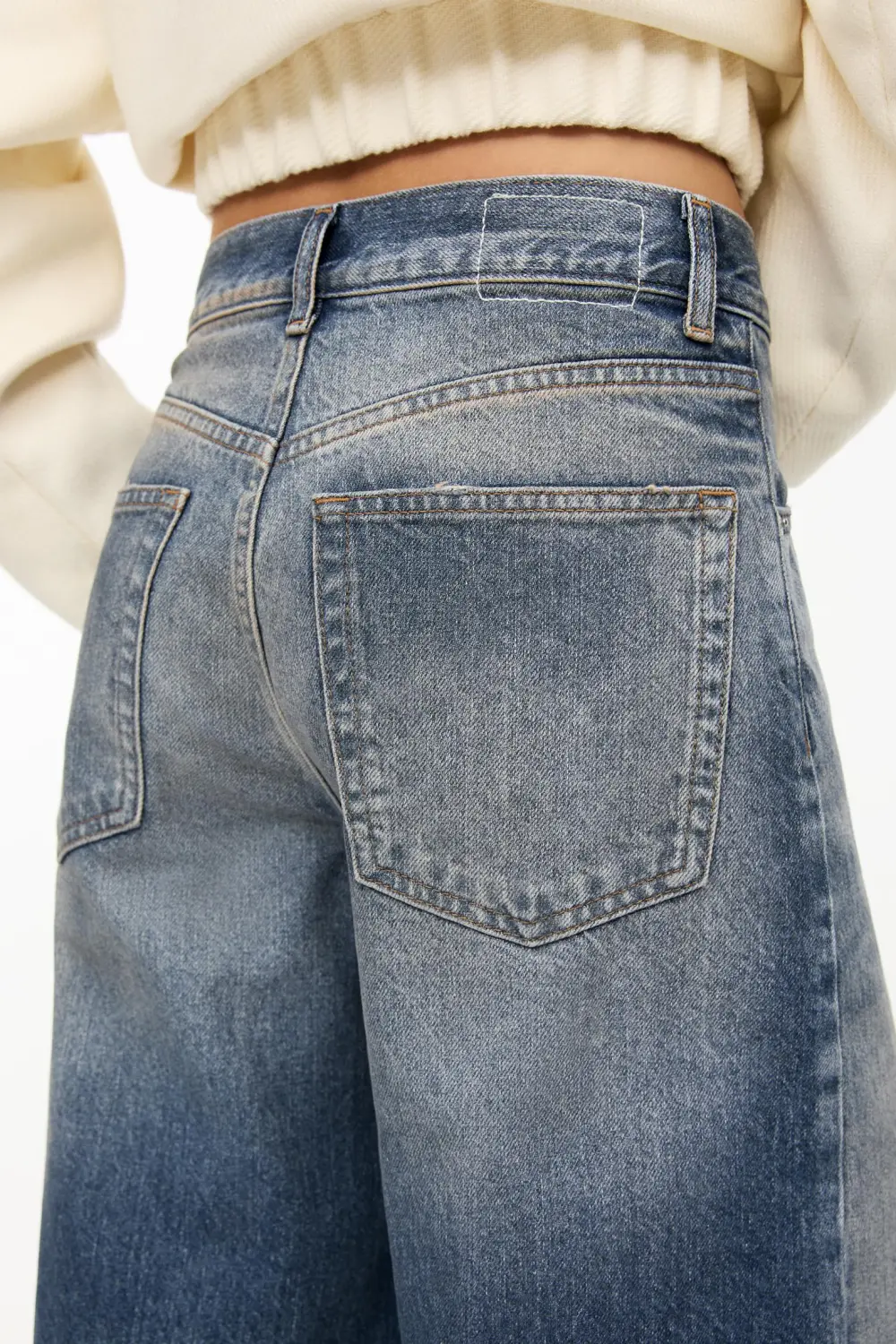 Jeans cintura cruzada