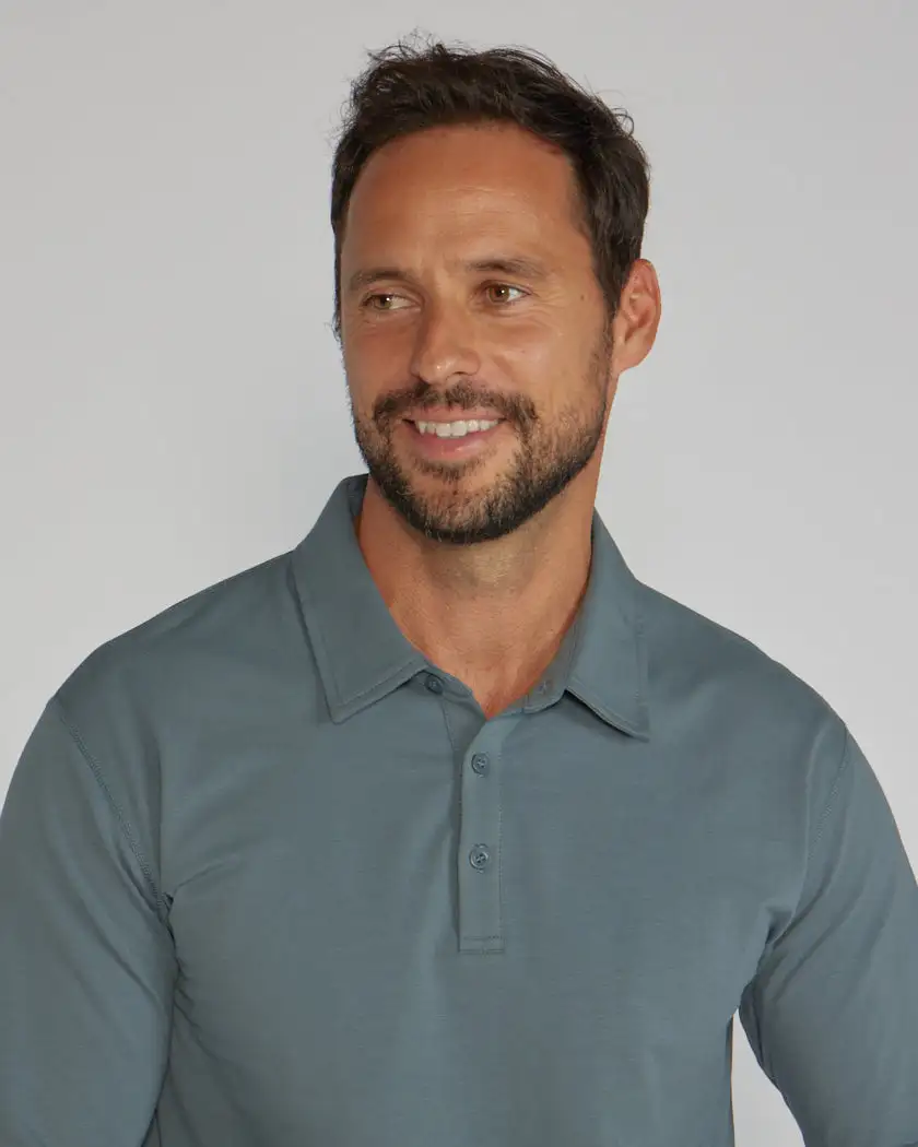 Drop-Cut Long Sleeve: Lux Polo