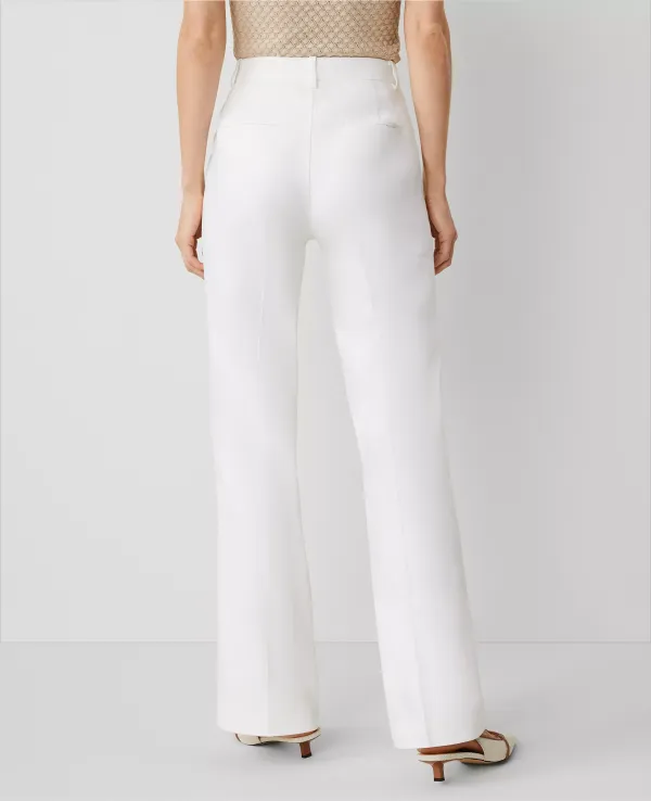 The Trouser Pant in Herringbone Linen Blend ??Curvy Fit