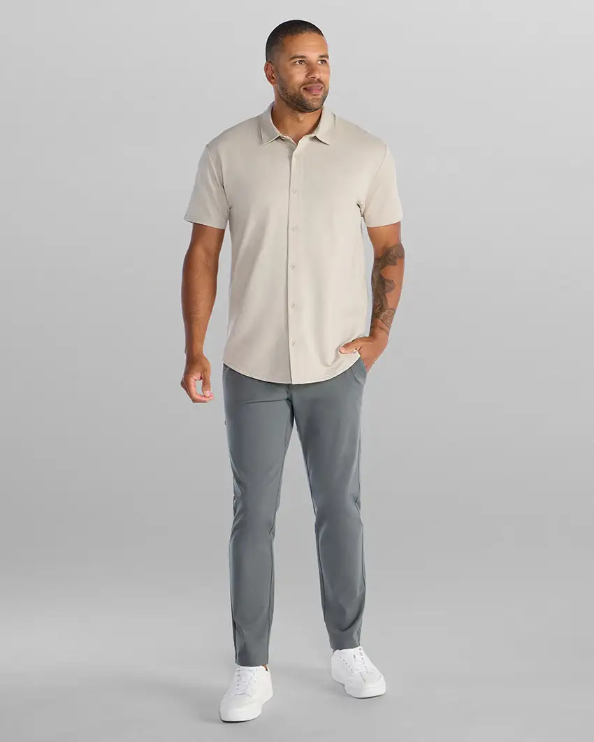 Lux Short Sleeve Button Down