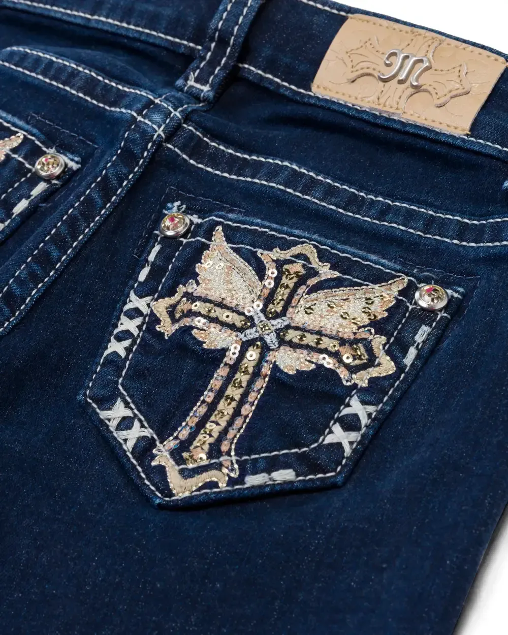 Girls Lana Cross Bootcut Jeans