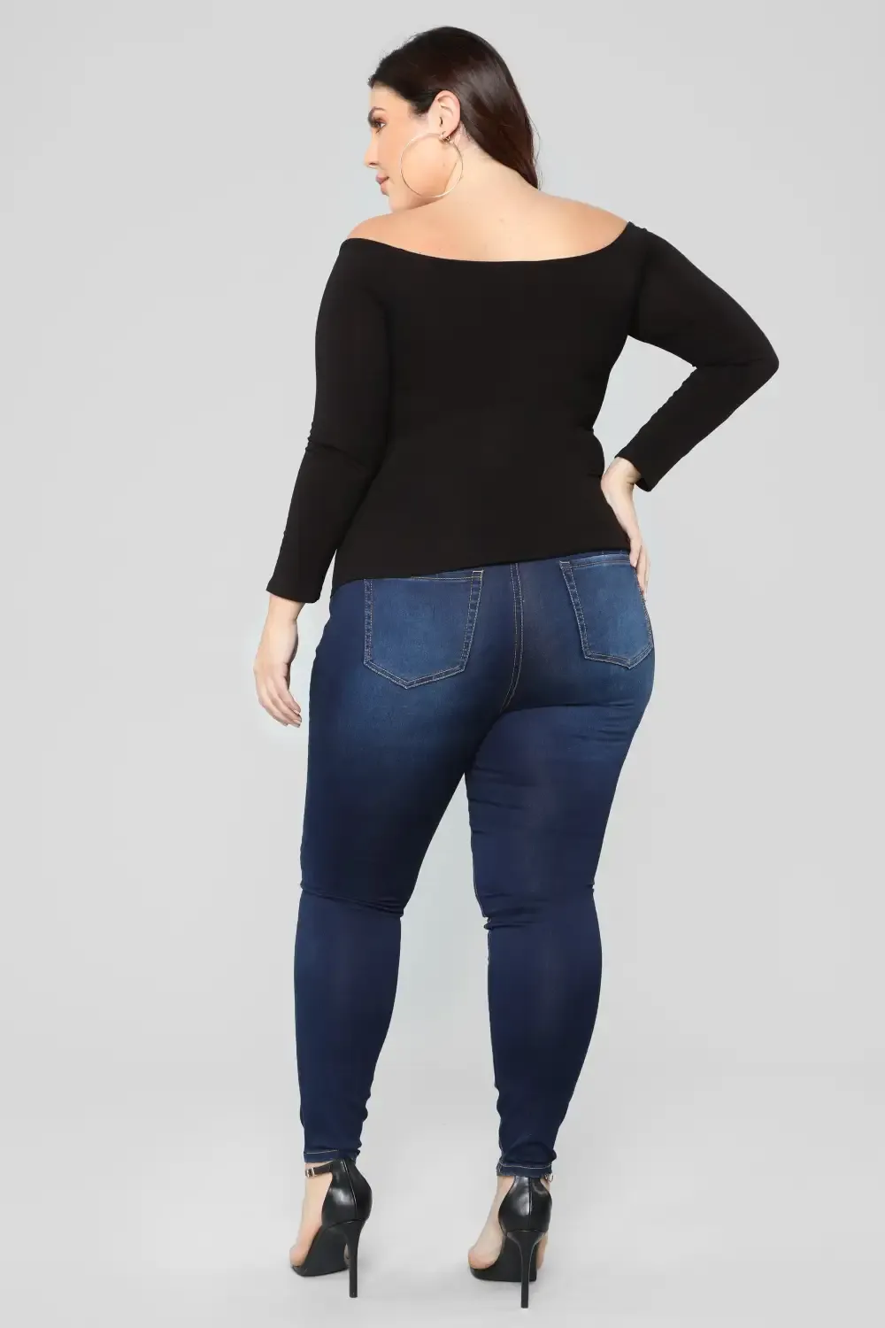Alexa High Rise Booty Lifter Skinny Jeans - Dark Denim