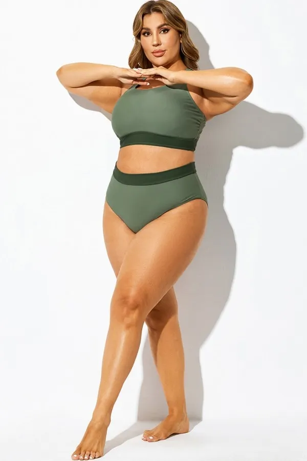 Green Fashion Full Coverage Brief For Lady