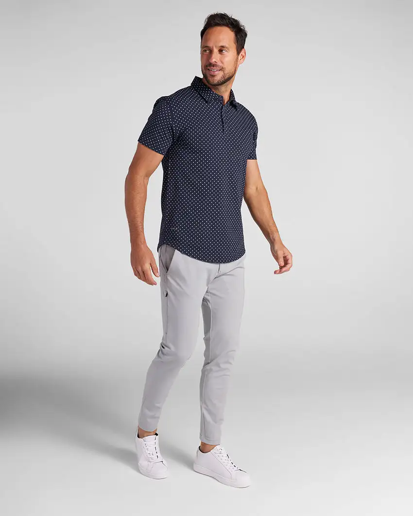 Drop-Cut: Lux Dotted Polo