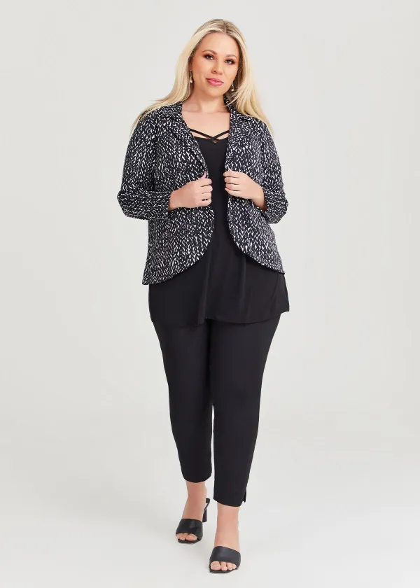Geo Knit Ponte Jacket