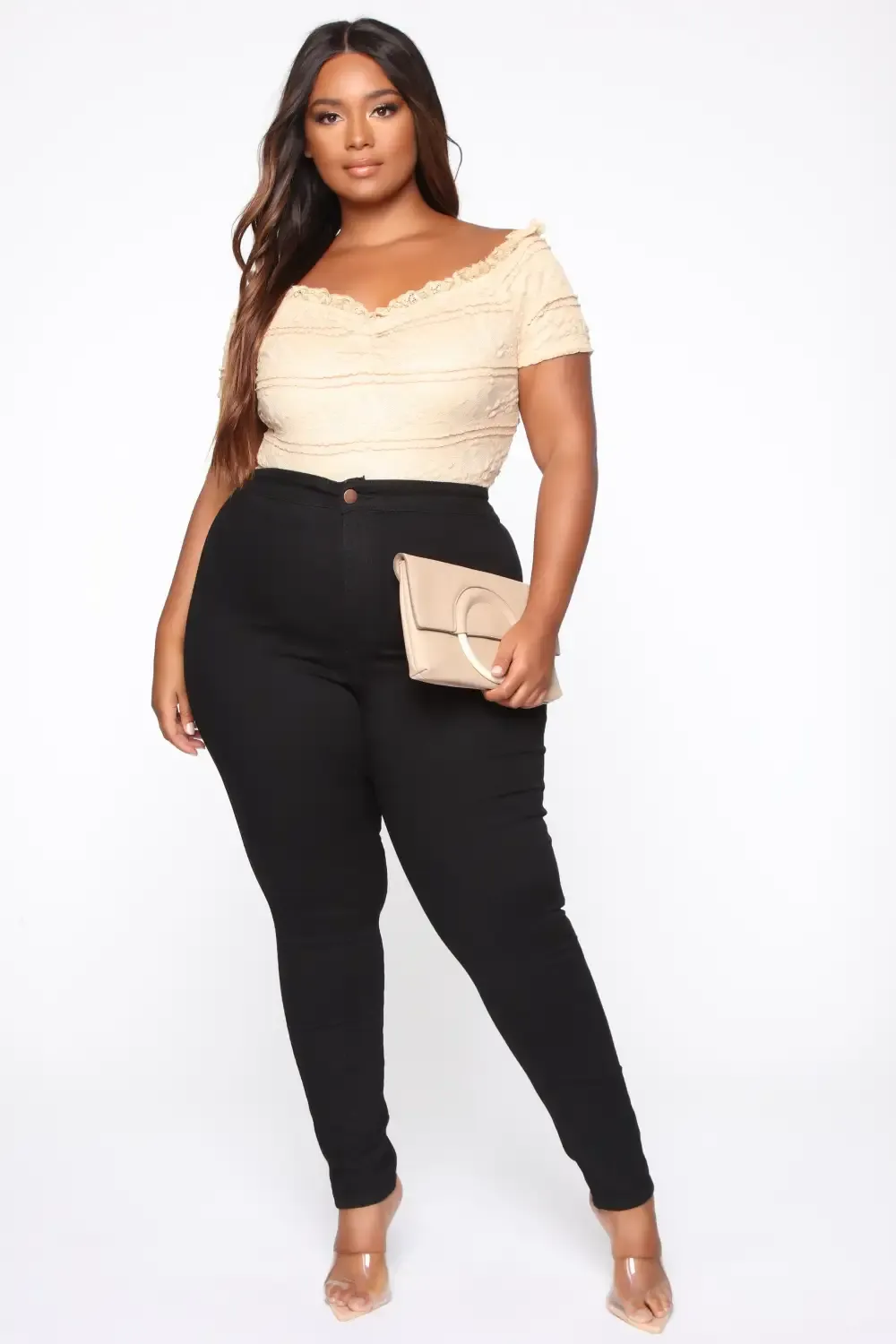 Luxe Ultra High Waist Skinny Jeans - Black
