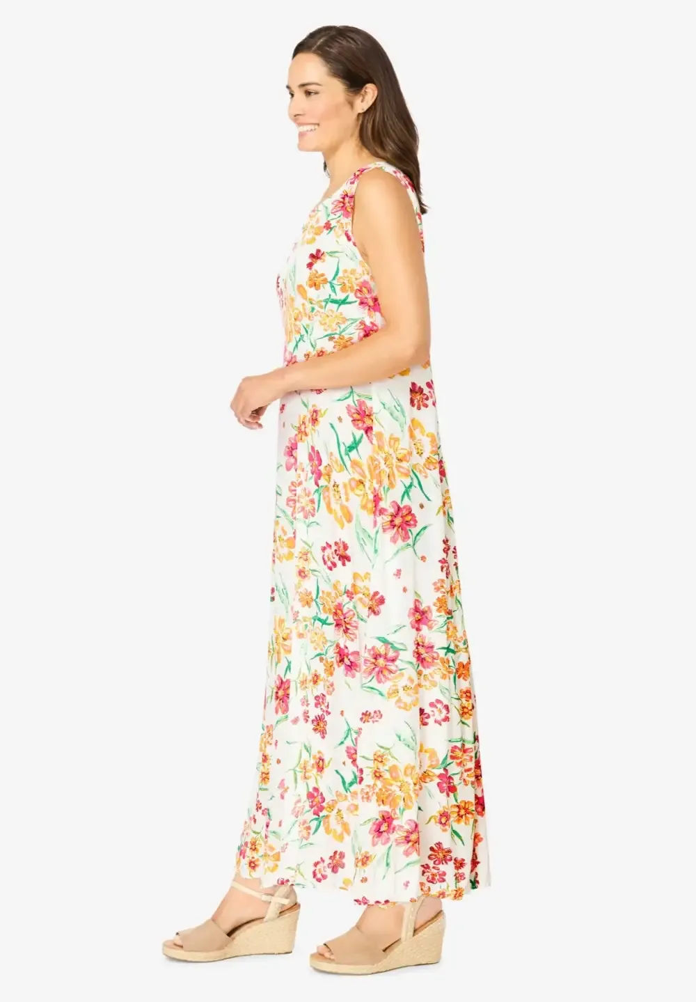 Sleeveless Crinkle Dress