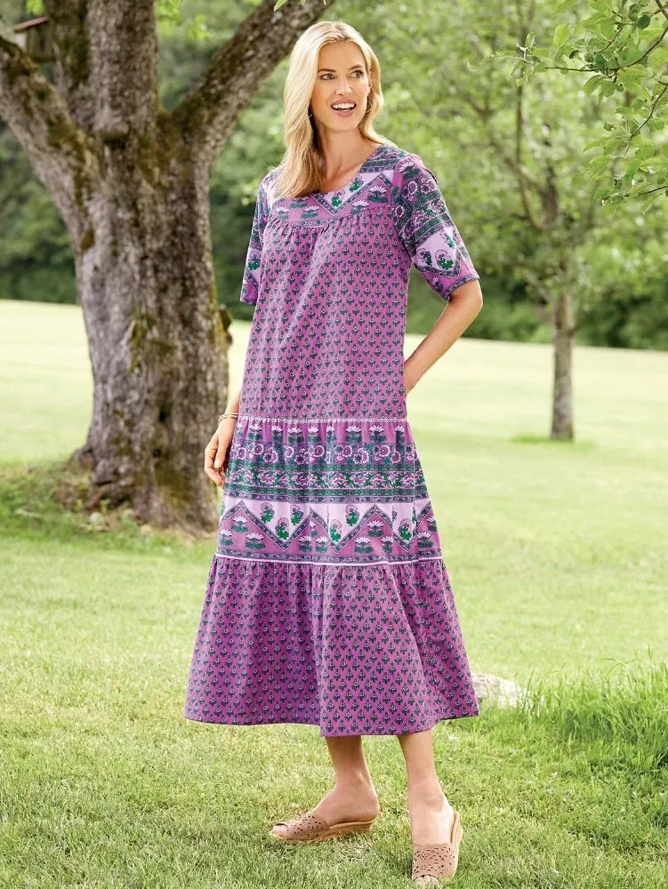Ankle-Length Cotton Muumuu