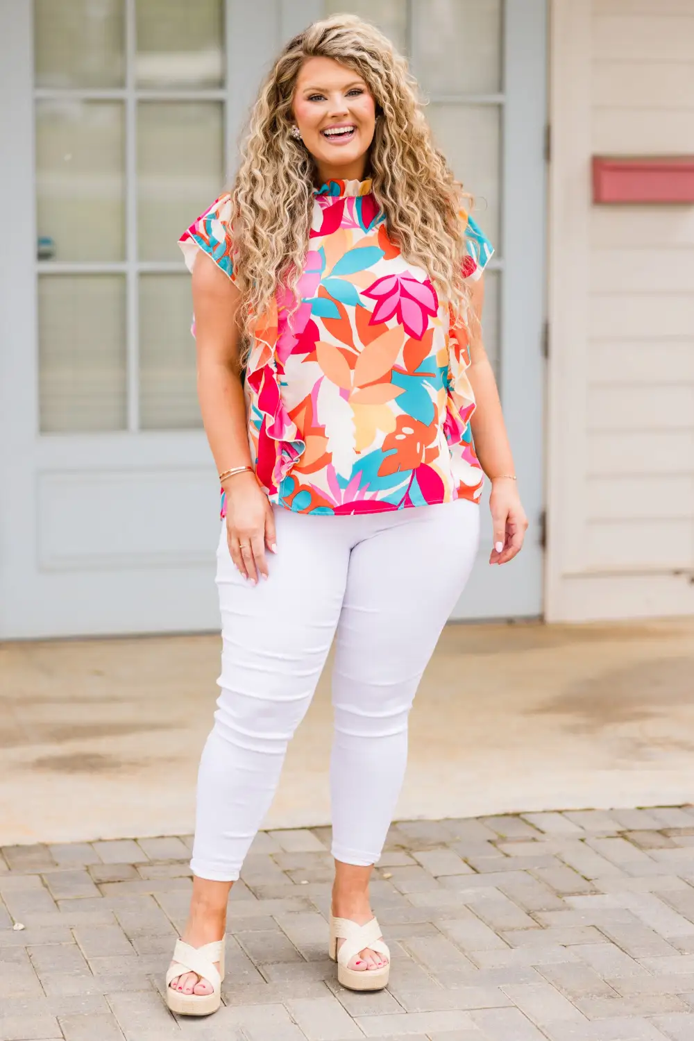 Kea Travels Top, Pink Multi