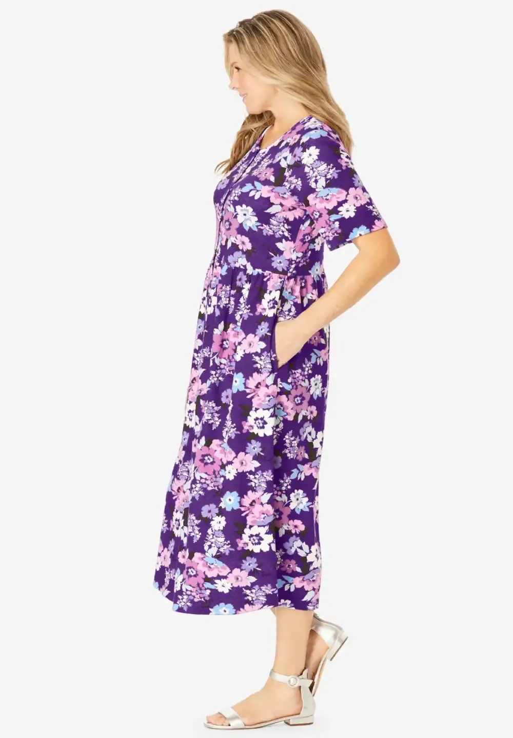 Button-Front Essential Dress