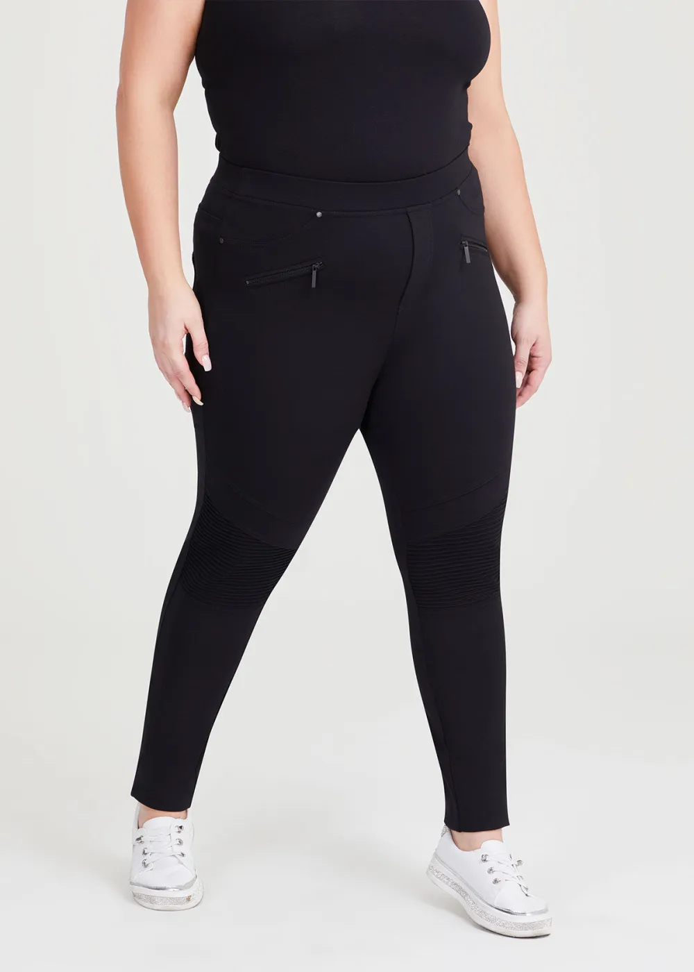 Ponte Moto Stitch Legging