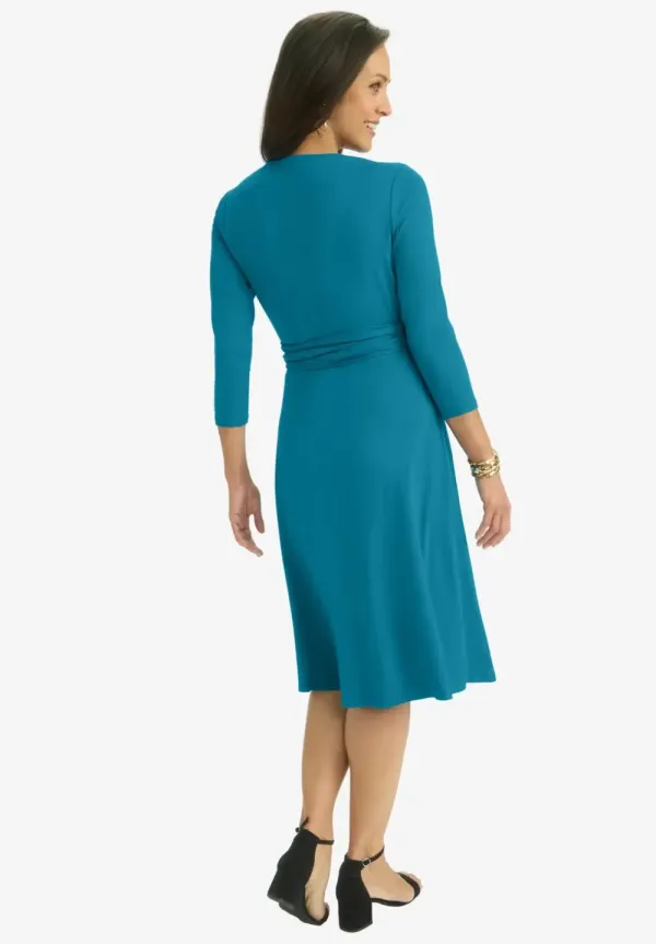 Sweetheart Wrap Midi Dress