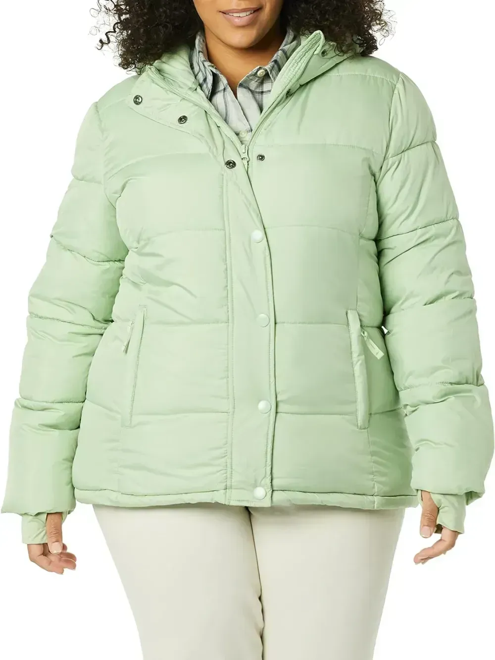 Women's Heavyweight Long-Sleeve Hooded Puffer Coat (Available in Plus Size)