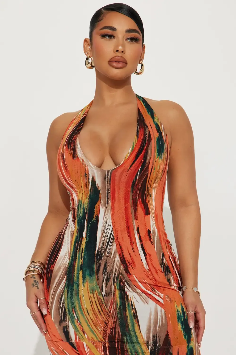 Jess Midi Dress - Multi Color