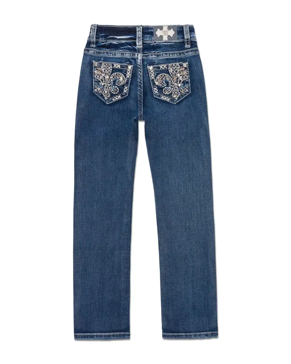 Girls Fleur Glass Straight Jeans