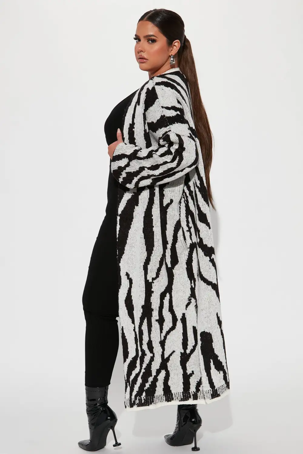 Dangerously Fierce Cardigan - Grey/combo
