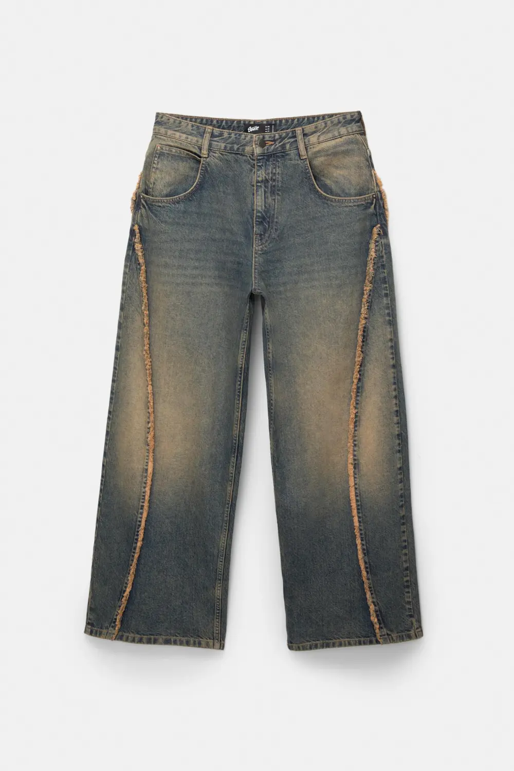 Baggy jeans with fringing