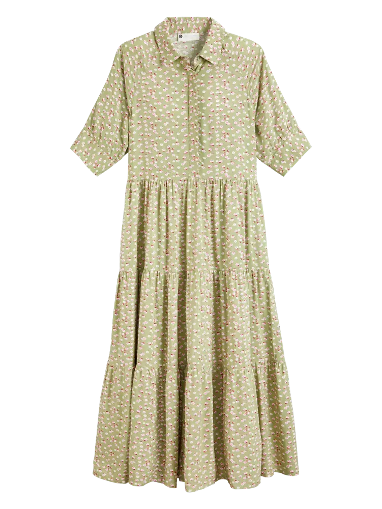 Ella Simone Tiered Floral Maxi Dress