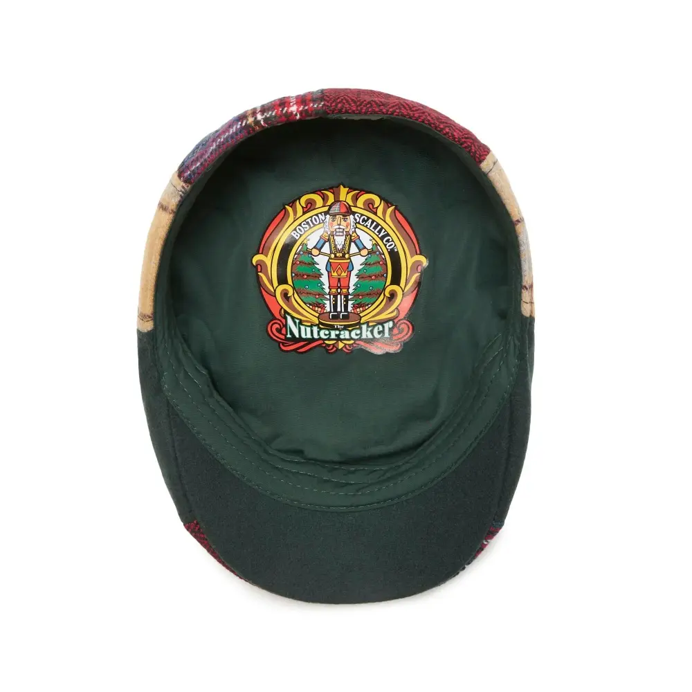 The Nutcracker Boston Scally Cap - Holly & Pine Plaid