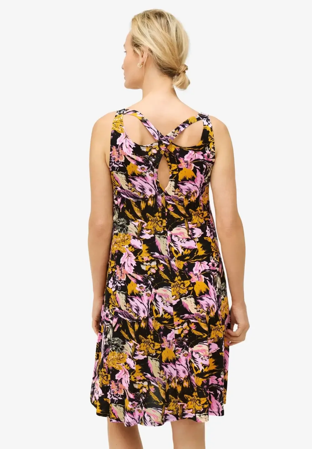 Crossover Back Tank Dress