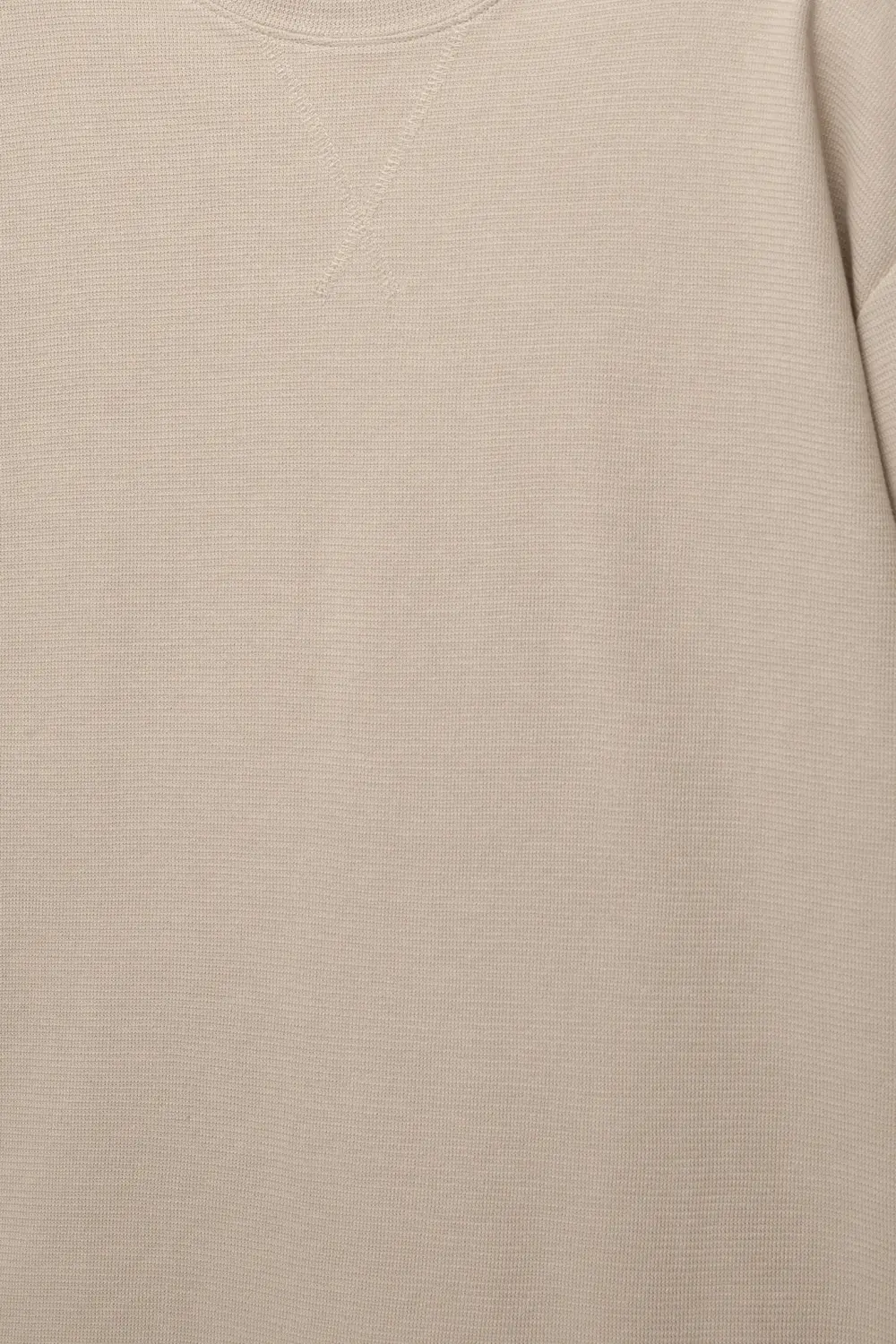 Basic short sleeve textured T-shirt