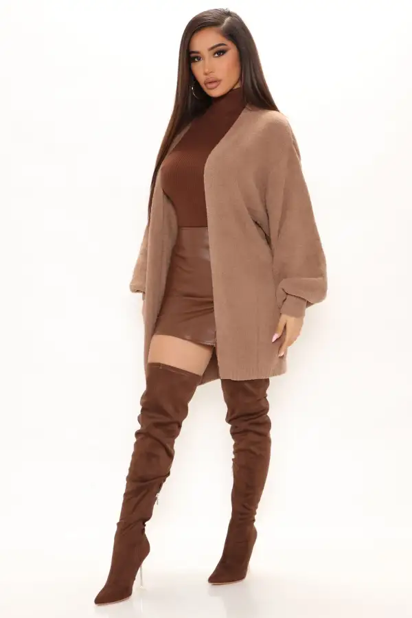 So Chic Cardigan - Brown
