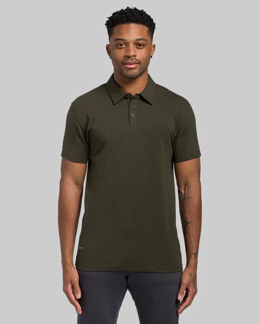 Lux Straight Hem Polo