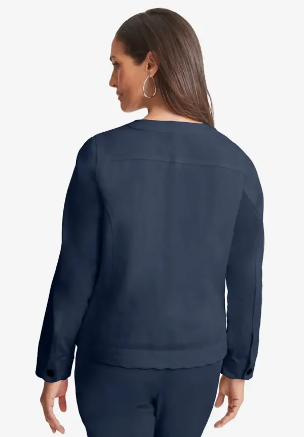 Scalloped Denim Jacket