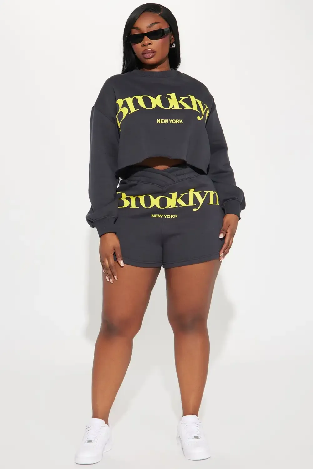 Brooklyn's Baddest Short - Black/Yellow