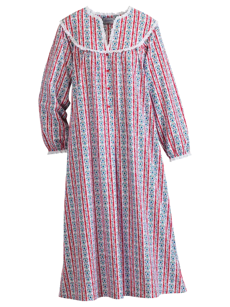 Lanz Tyrolean 50 Inch Flannel Nightgown