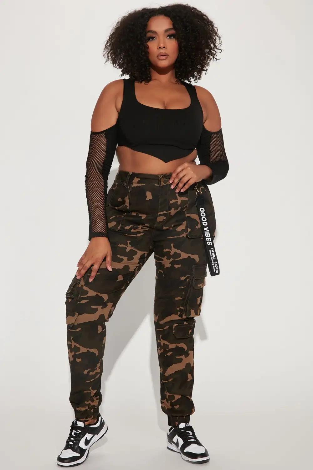 Good Vibes Cargo Jogger - Camouflage