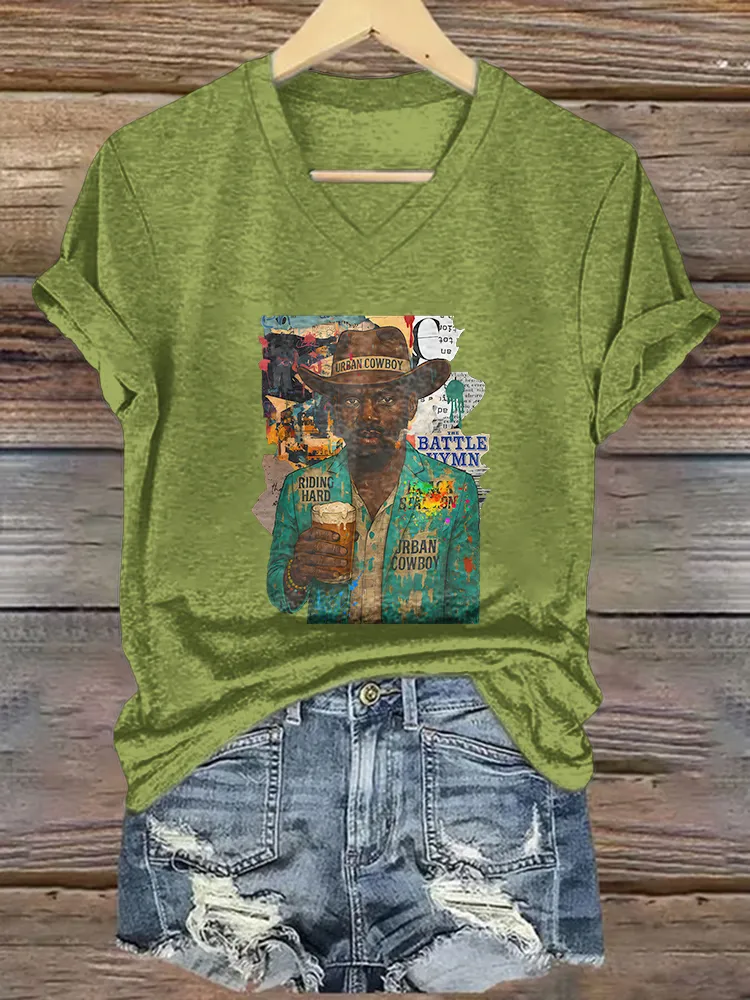 Women'S Battle Hymn V-Neck Short-Sleeved T-Shirt