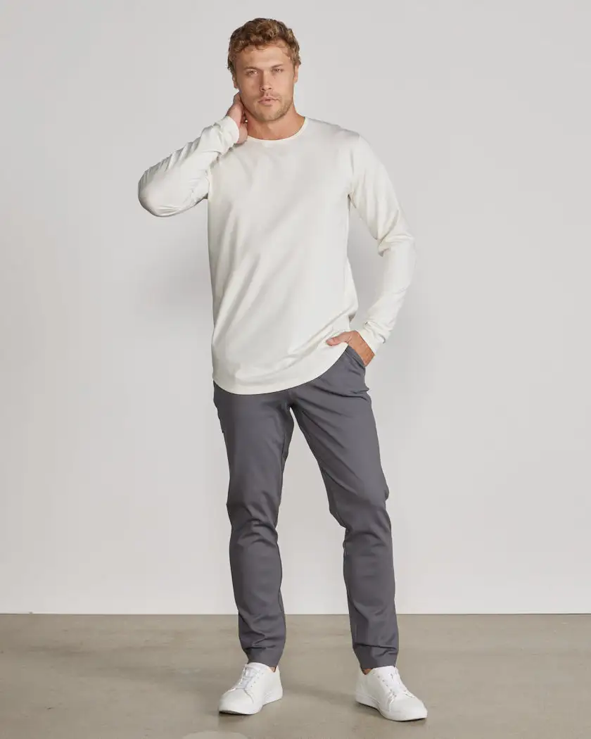 Drop-Cut Long Sleeve: Lux
