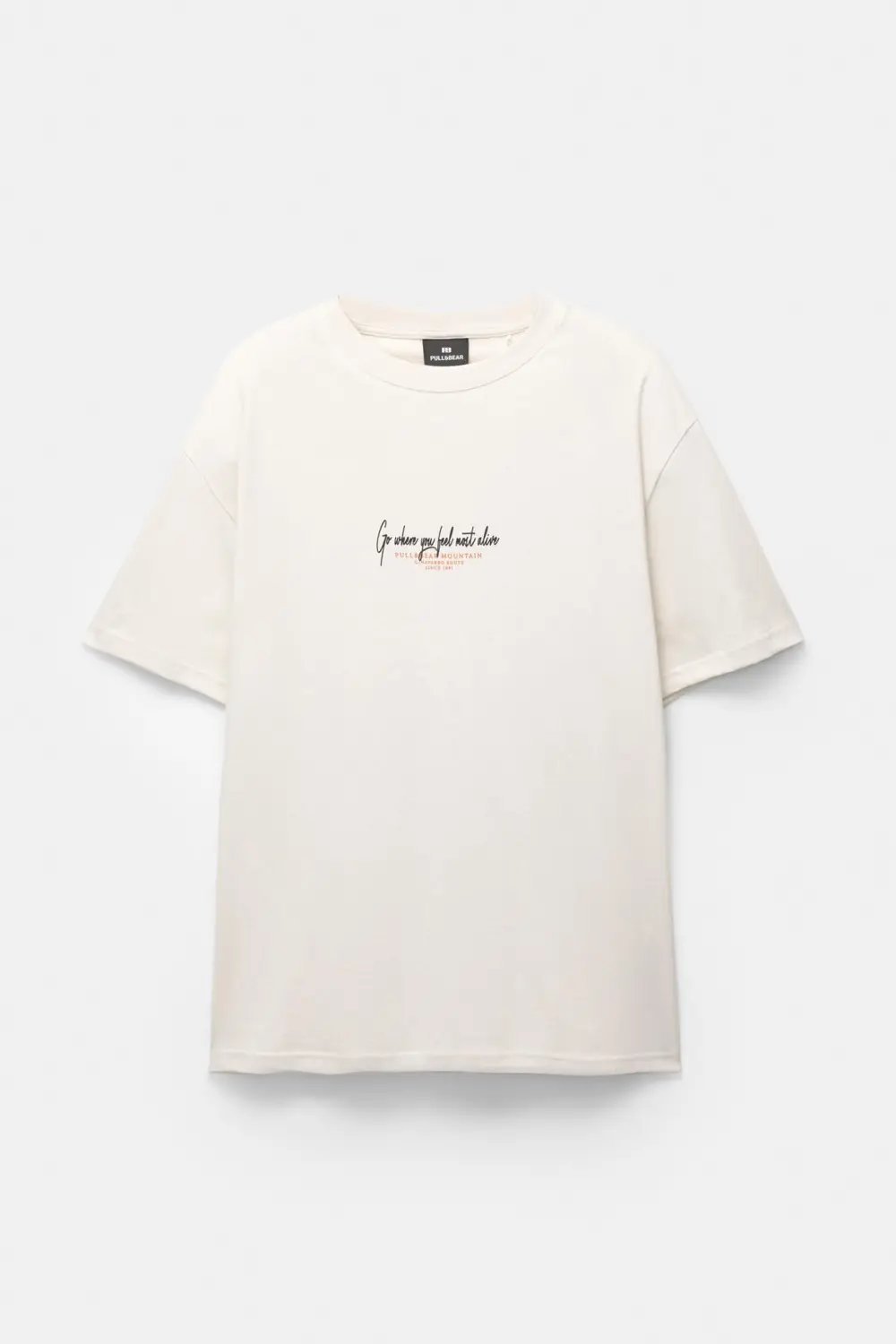 Short sleeve T-shirt with a landscape graphic