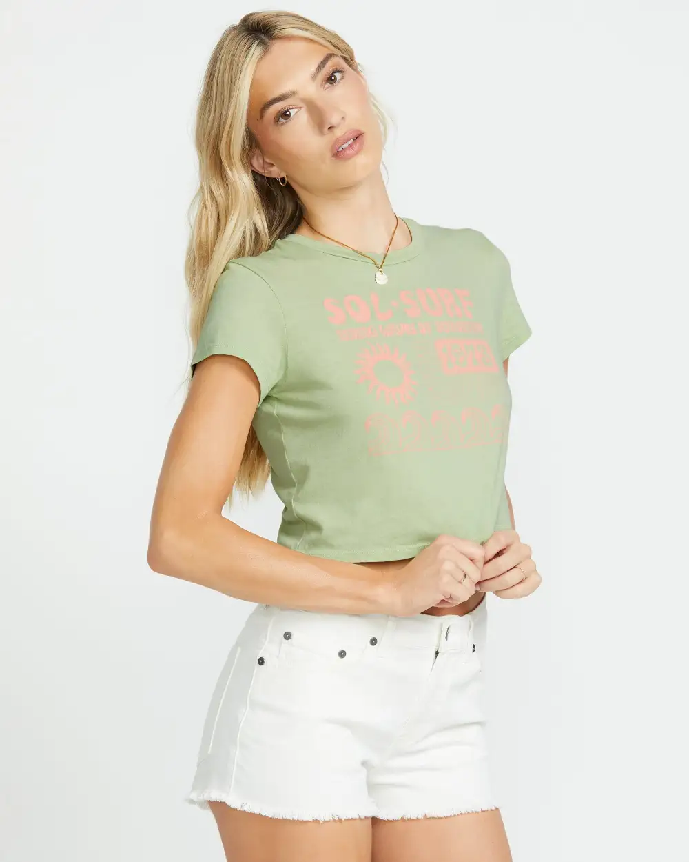 Sol Surf Tee - Pistachio