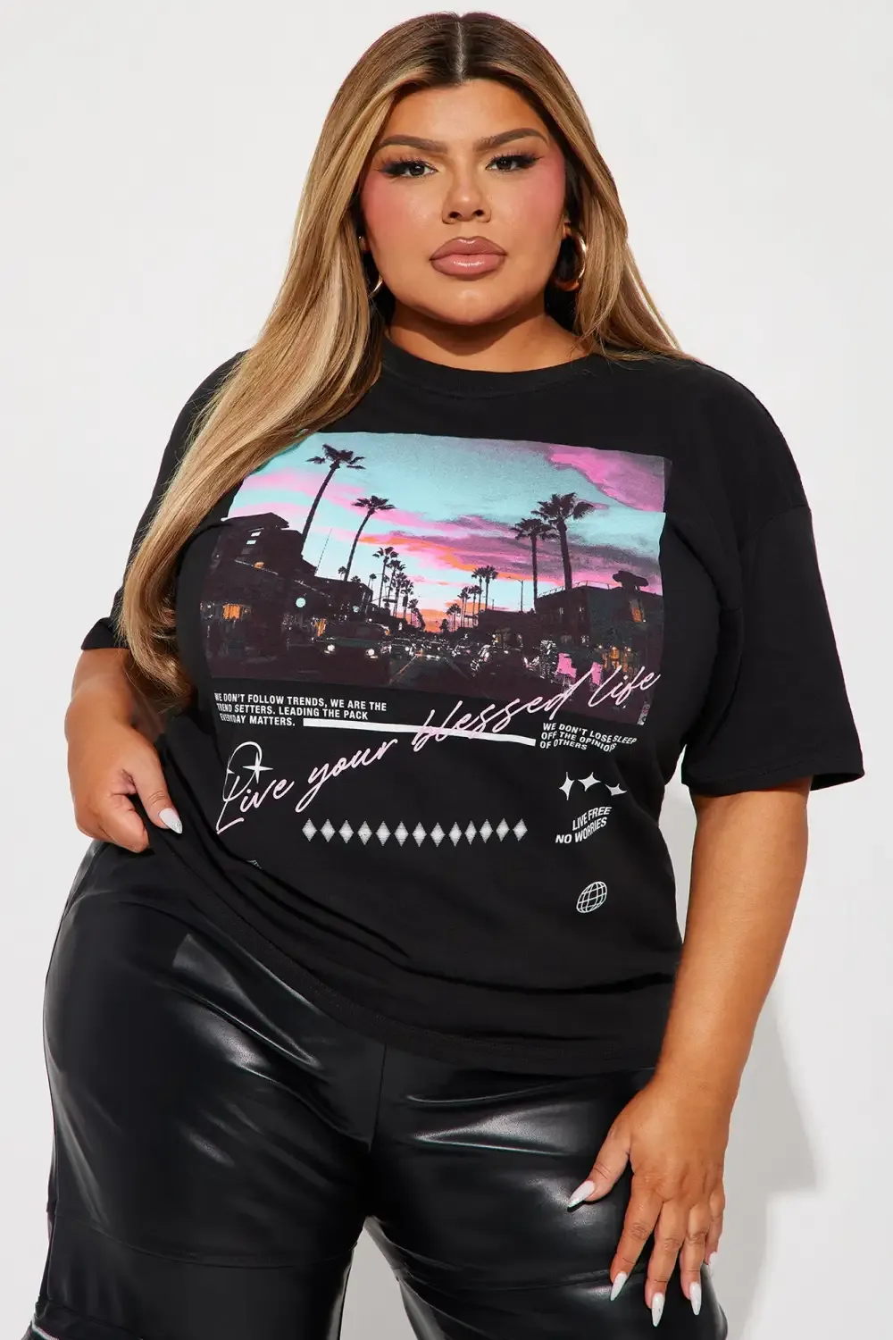 LA Sunsets Short Sleeve Tee - Black