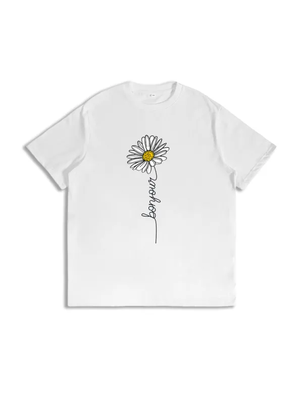 Let It Be Daisy Teacher T-Shirt