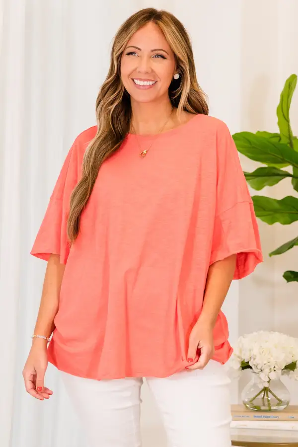 Make You Happy Top, Coral