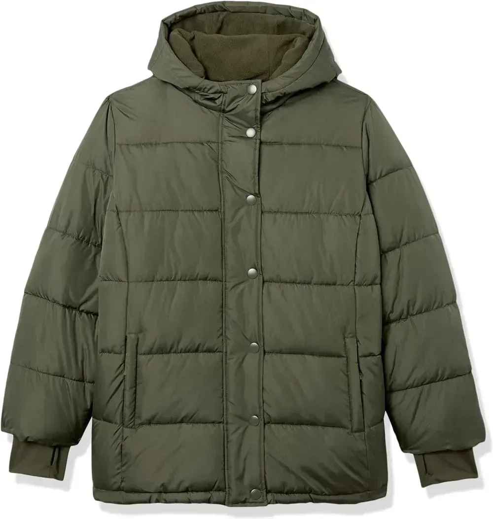 Women's Heavyweight Long-Sleeve Hooded Puffer Coat (Available in Plus Size)
