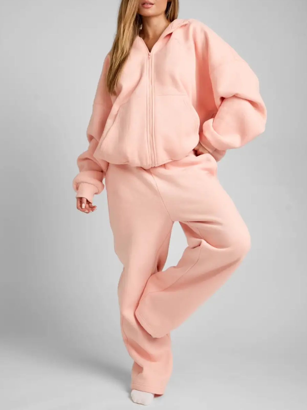 Pastel Zip Hoodie